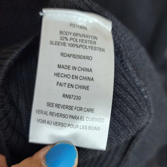 Puff Lace Sleeve Ribbed Sweater Dress plus size Fall / Winter Midi Dress - Picture 11 of 15